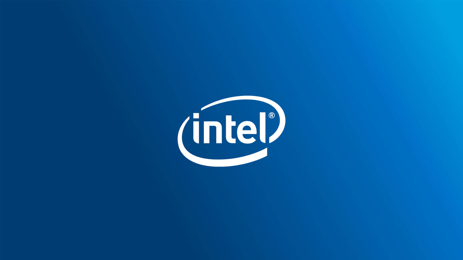 Intel-logo sinisellä liukuvärjitaustalla — Intel Taustakuvat