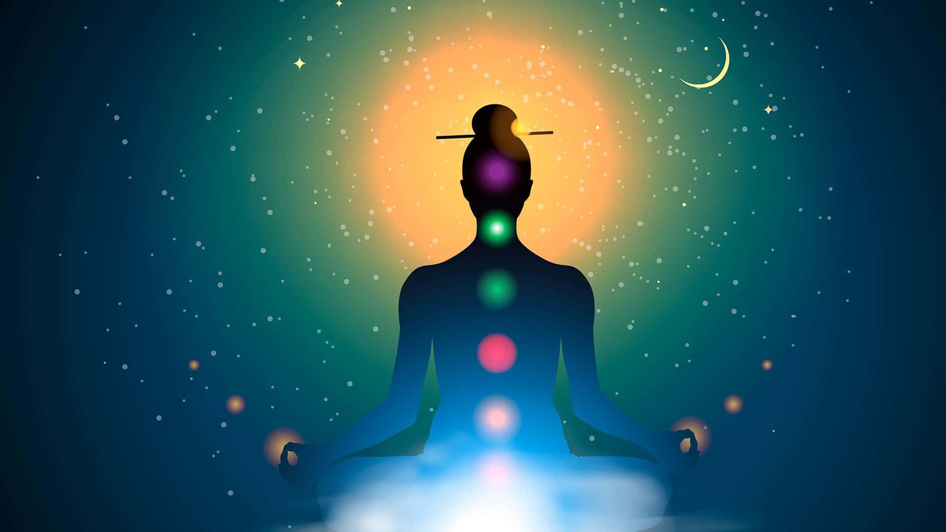 Cosmic Meditation Silhouette of a Person Sitting in Lotus Pose and  Achieving Enlightenment Spiritual Awakening Meditating Man Self Realization  Unlocking Seven Chakras and Opening Third Eye Animation HD wallpaper   Pxfuel