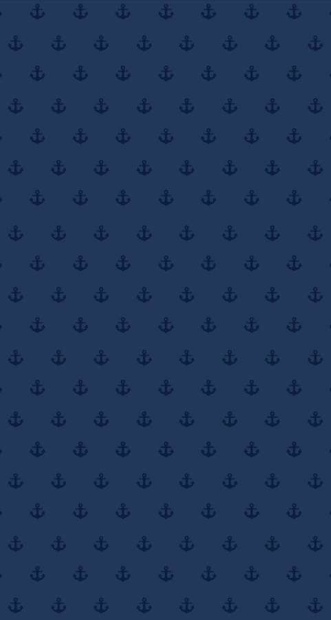 Fundo azul escuro com pequeno padrão de âncoras azuis-marinho repetindo em grade. — iPhone azul marinho Papéis de Parede