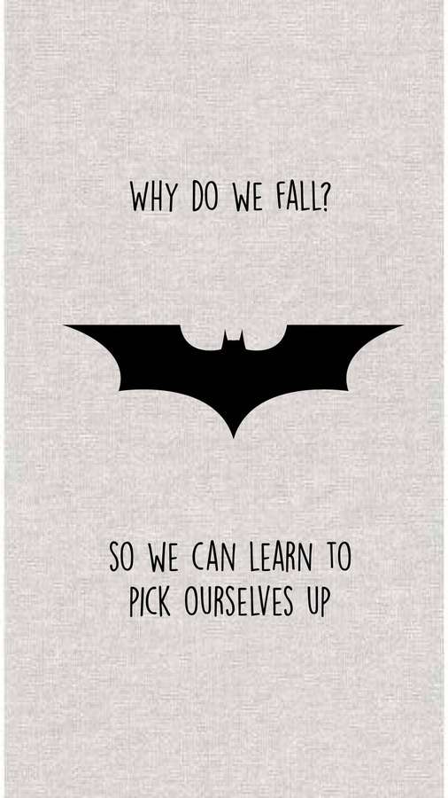 Citação motivacional com logotipo do Batman em fundo texturizado — iPhone do Batman Papéis de Parede