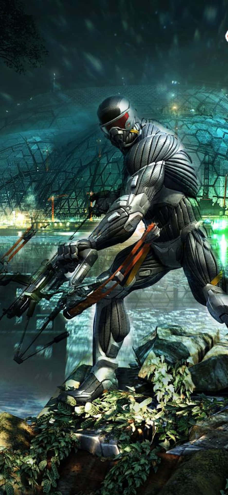 Iphone X Crysis 3 Background Wallpaper