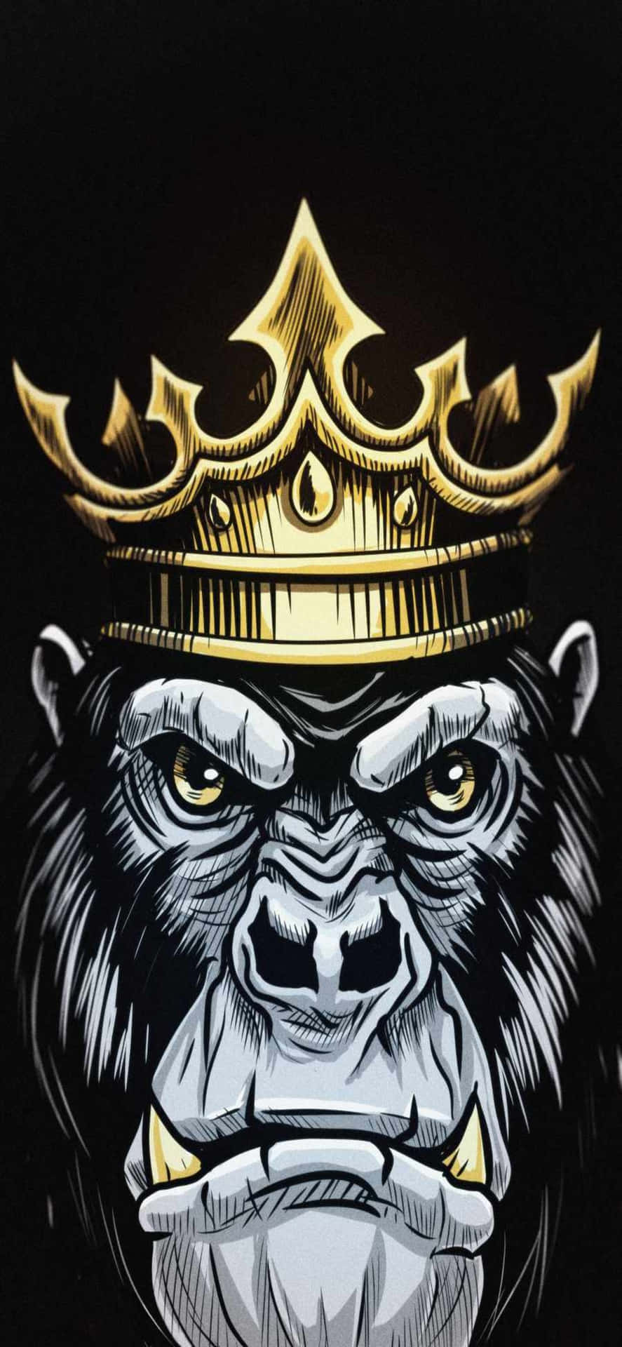 Iphone X Gorilla Background Wallpaper
