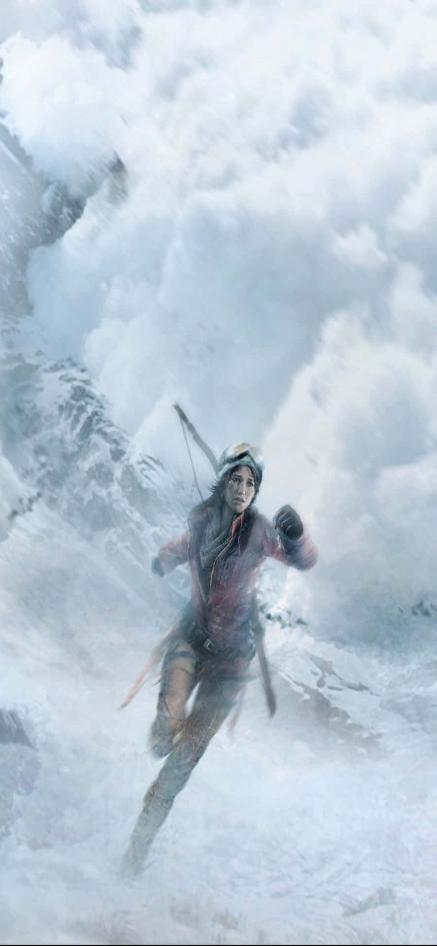 Iphone X Uppkomsten Av Tomb Raider Bakgrund