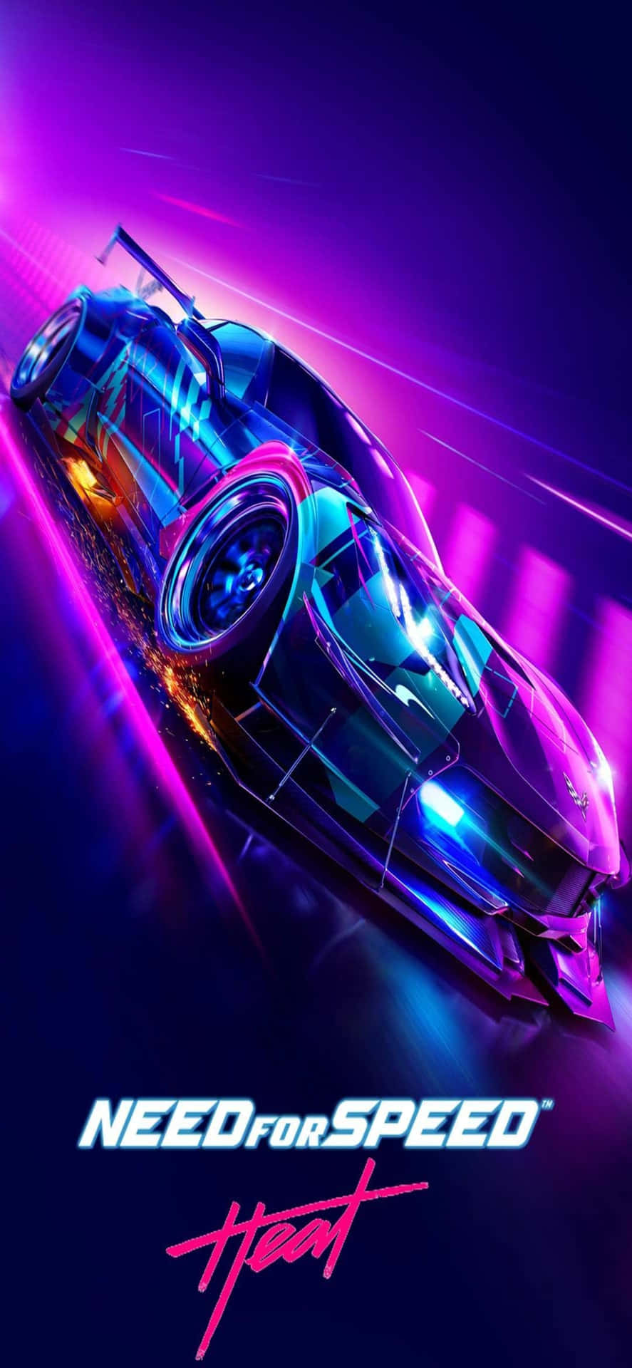 Iphone Xs Max Need For Speed Heat Background Wallpaper
