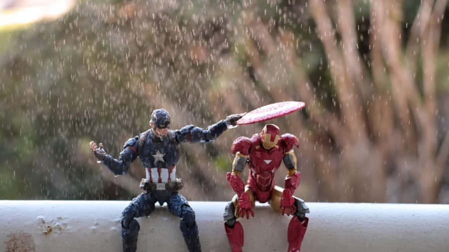 Iron Man Actiefiguren Achtergrond