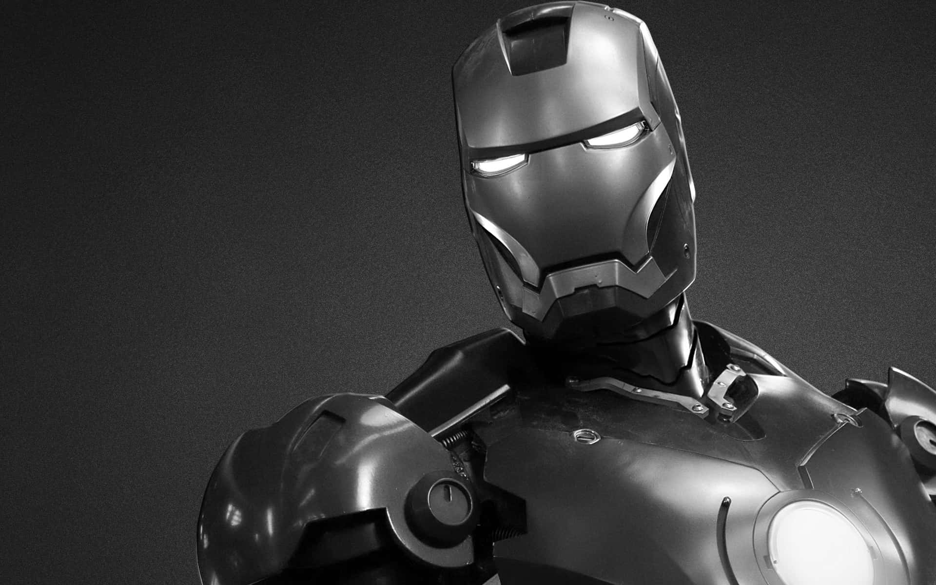 Iron Man En Blanco Y Negro Fondo de pantalla