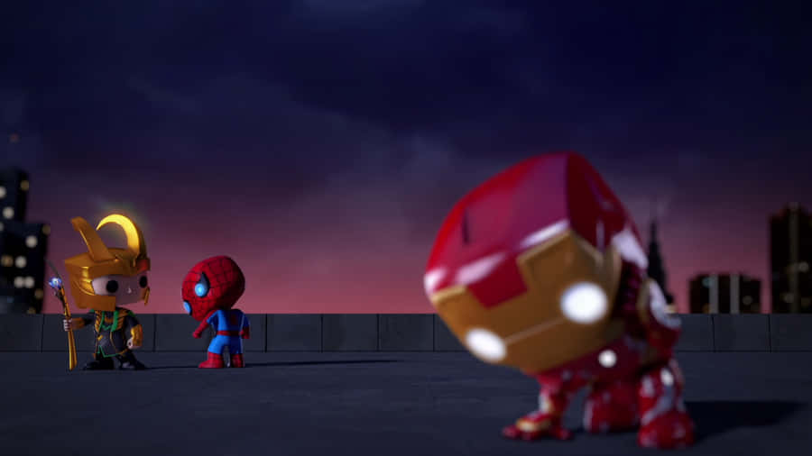 Iron Man Pop Figures Bakgrunnsbildet