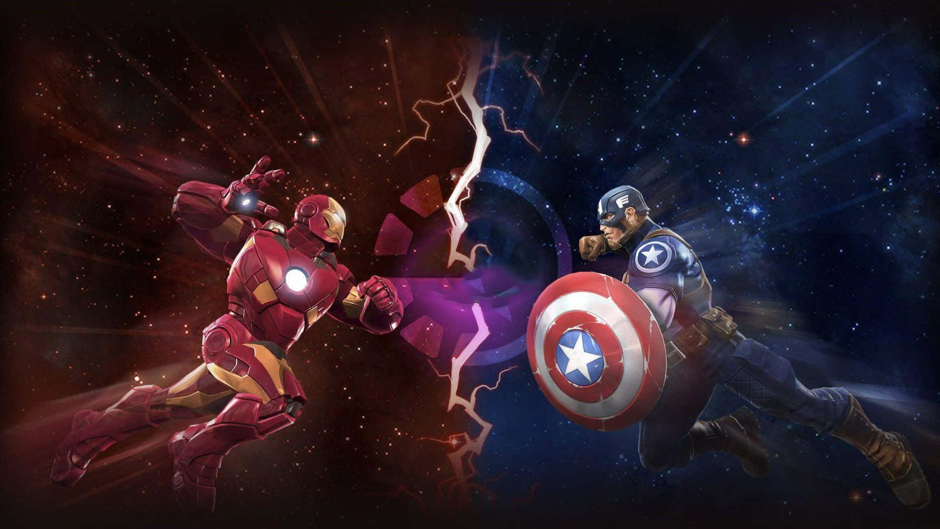 Iron Man Vs Captain America Achtergrond