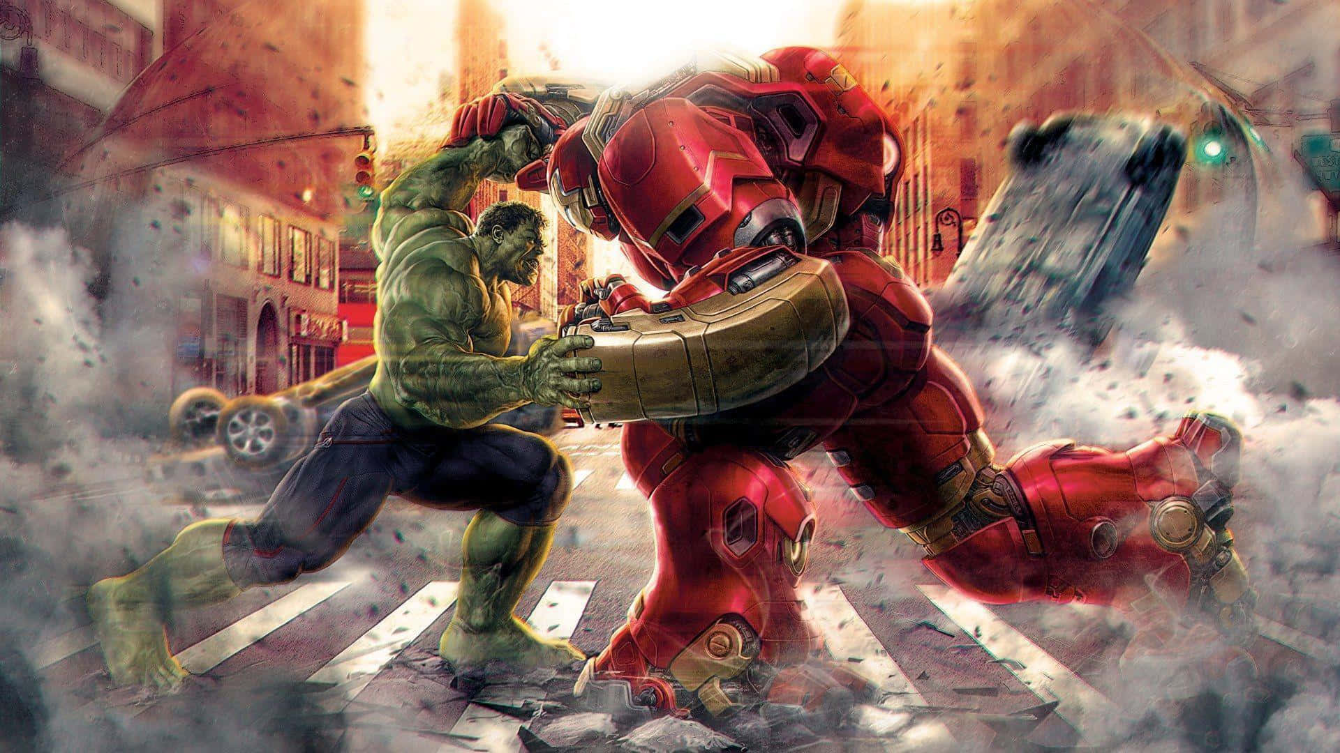 Iron Man Vs Hulk Fondo de pantalla