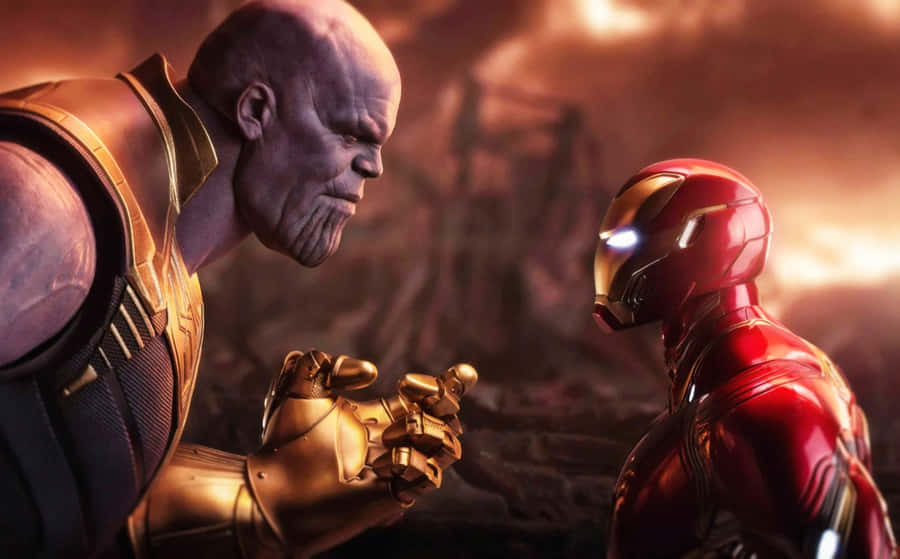 Iron Man Y Thanos Fondo de pantalla