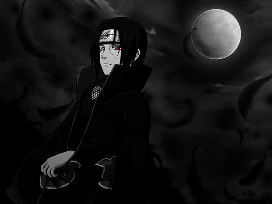 Itachi Noir Et Blanc Fond d'écran