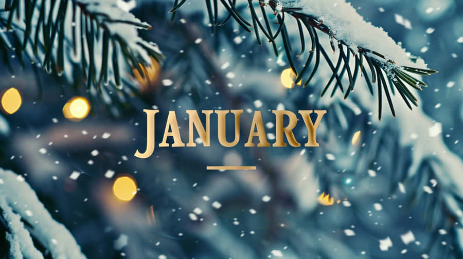 Januari Aesthetic Achtergrond