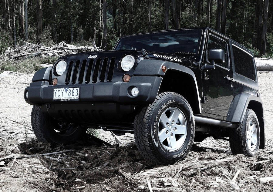 Jeep Wrangler Hitam Wallpaper