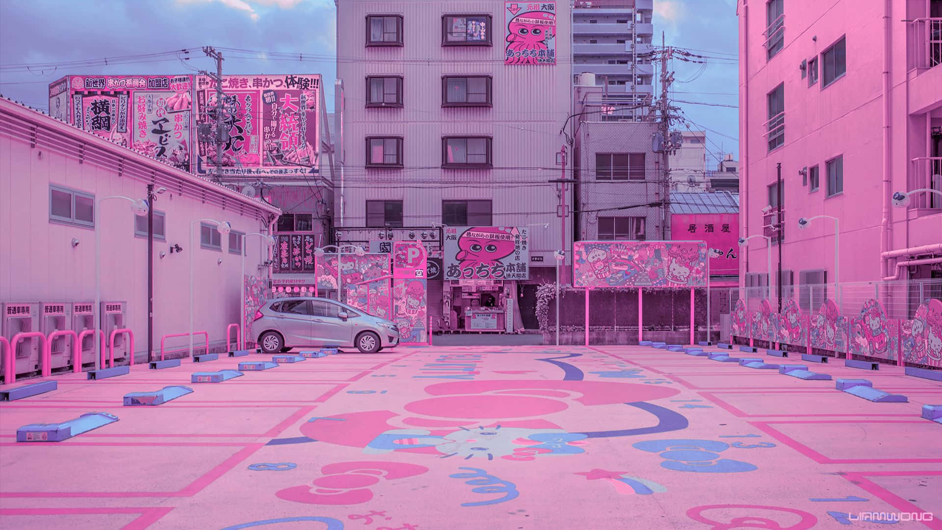 Jepang Pink Wallpaper