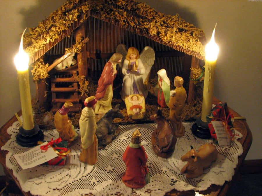 Jezus Kerstmis Achtergrond