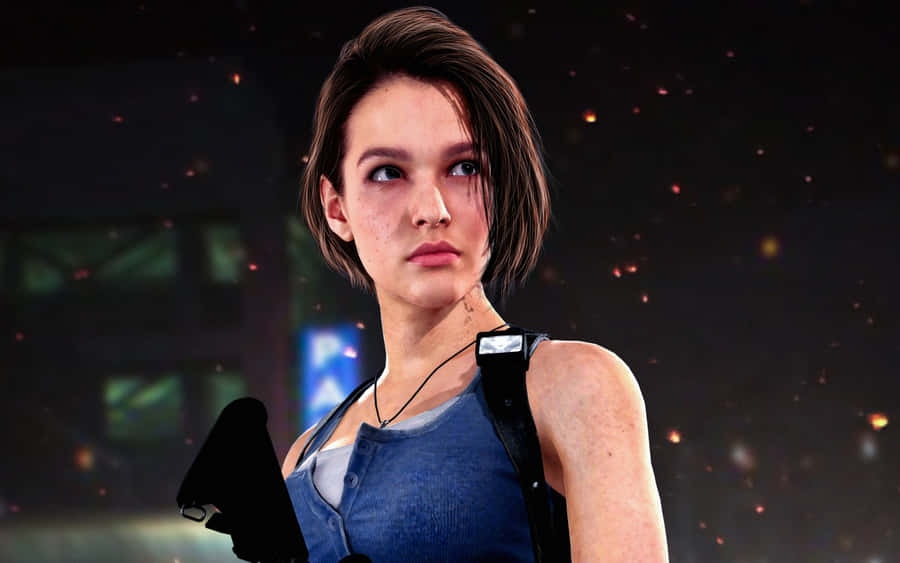 Download Jill Valentine The Combat Expert In Resident Evil Series Wallpaper   Wallpaperscom