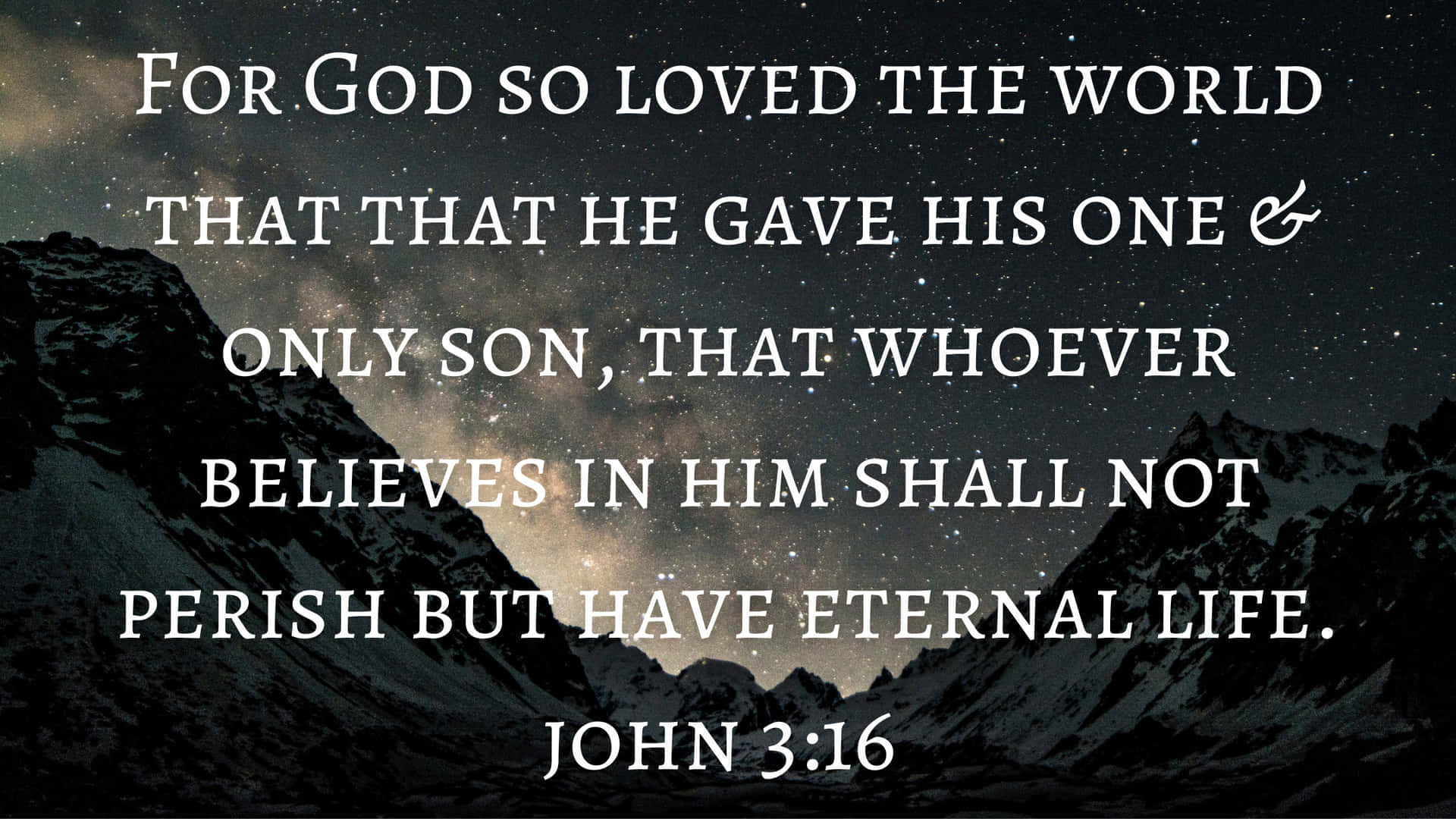John 3:16 Wallpaper