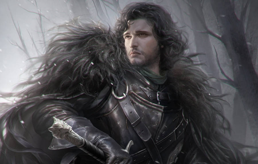 Jon Snow A Guerra Dos Tronos Papel de Parede