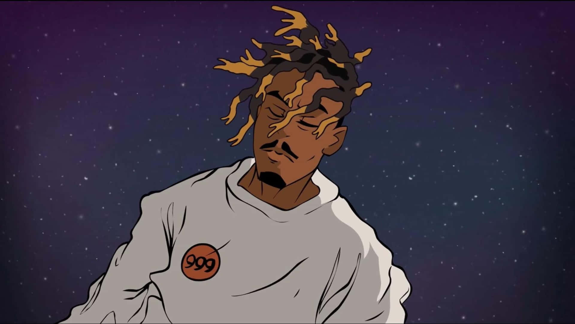 Juice Wrld Cartoon Achtergrond