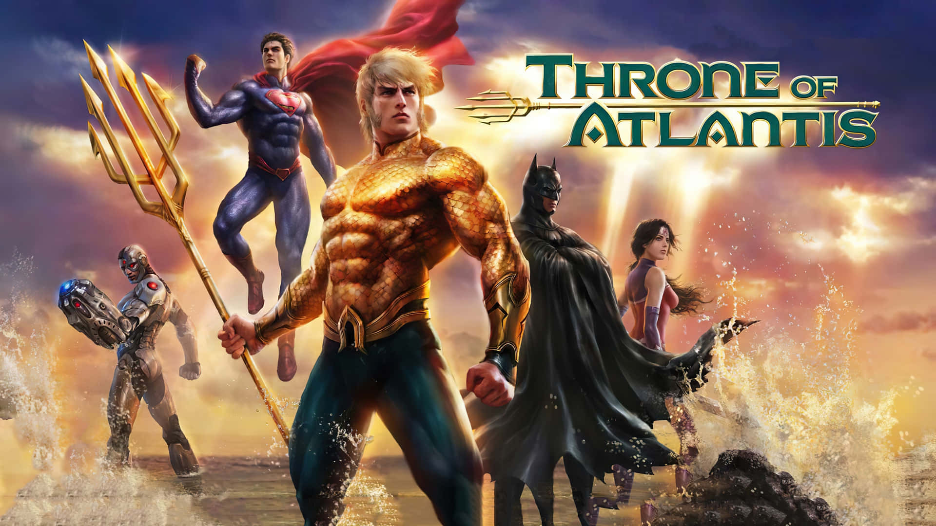 Justice League Throne Of Atlantis Wallpaper