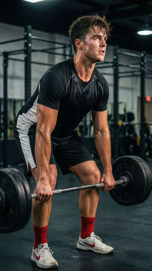Kai Cenat working out in gym with intense focus — Kai Cenat Wallpaper