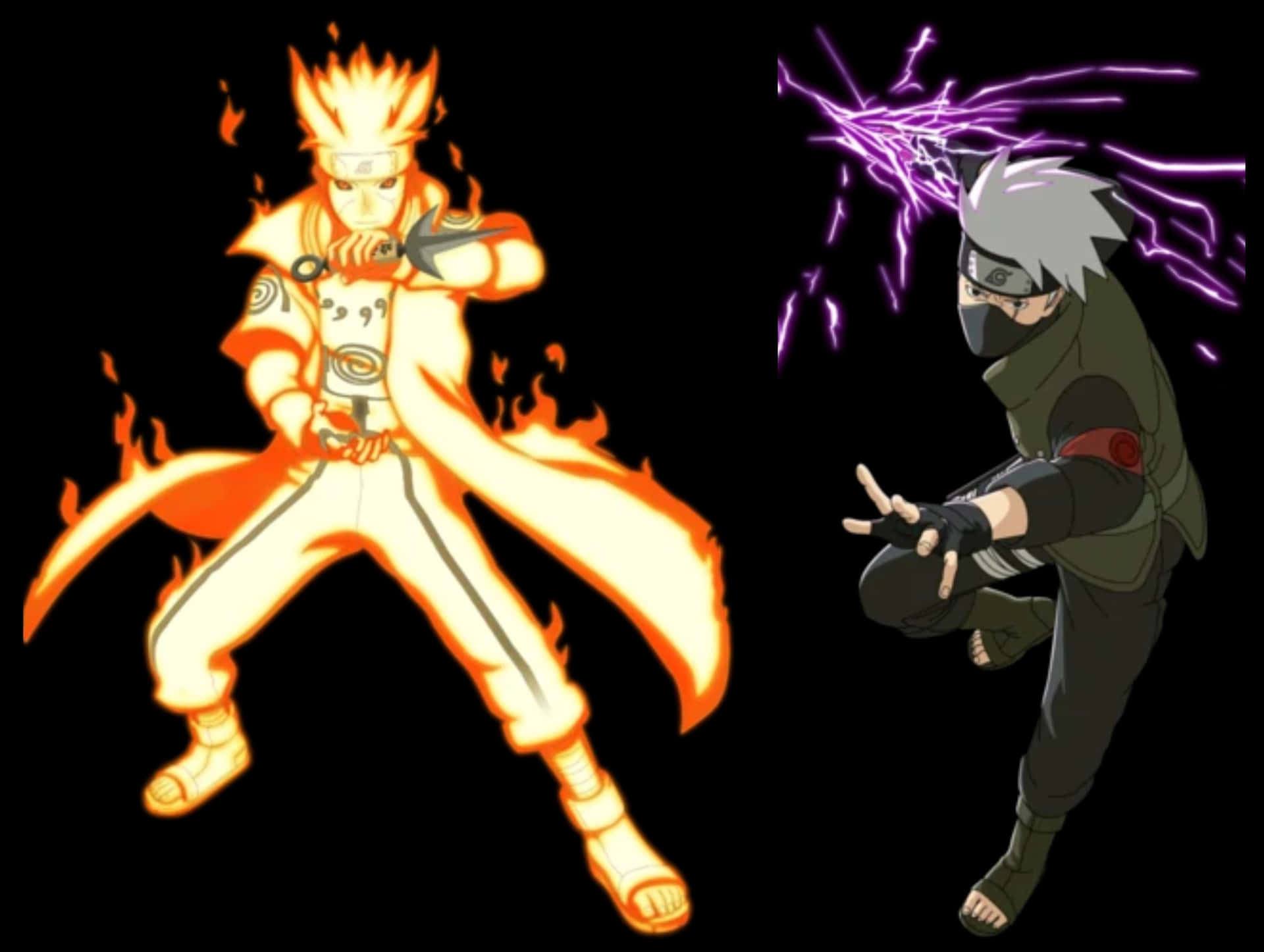 Kakashi Et Minato Fond d'écran