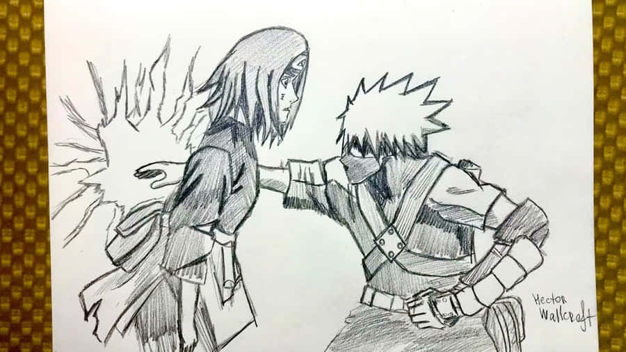 Kakashi Et Rin Fond d'écran