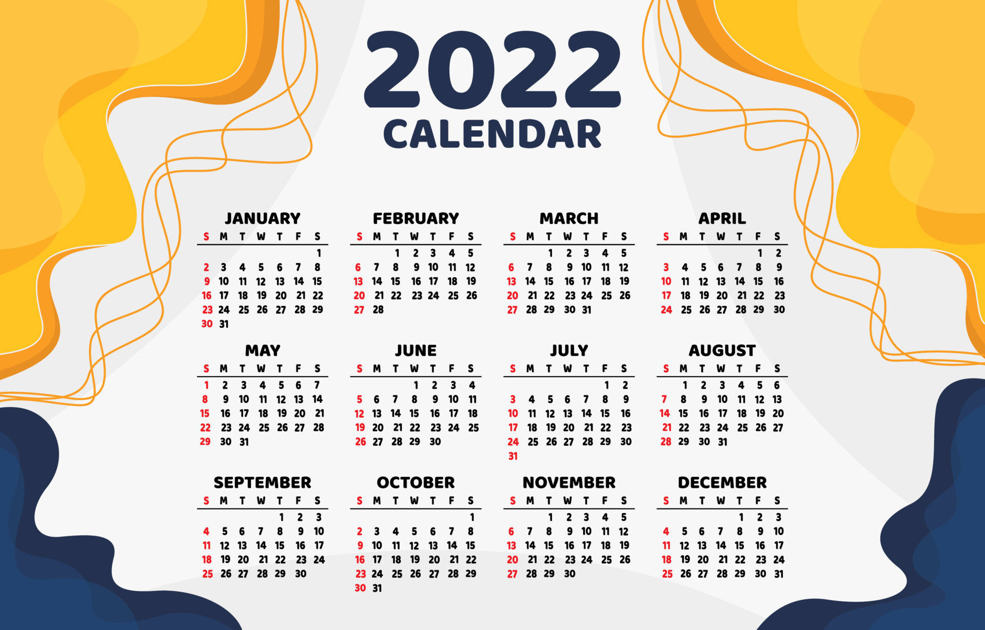 Kalenderhintergrund 2022