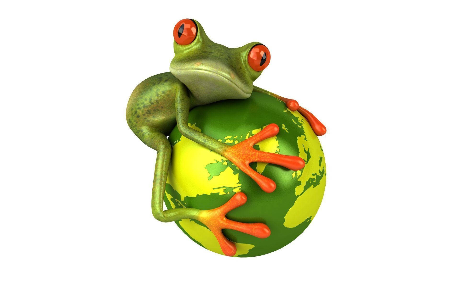 Kawaii Frog Background Wallpaper