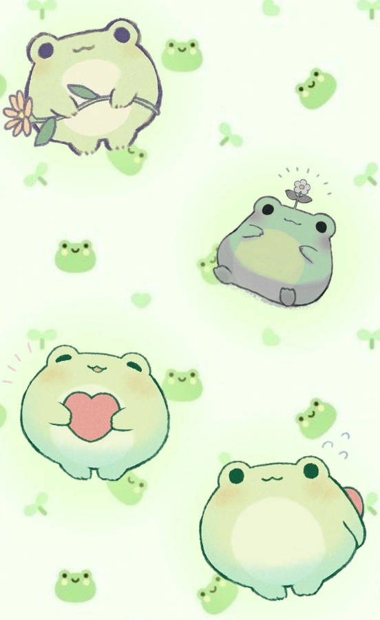 Kawaii Frog Background Photos
