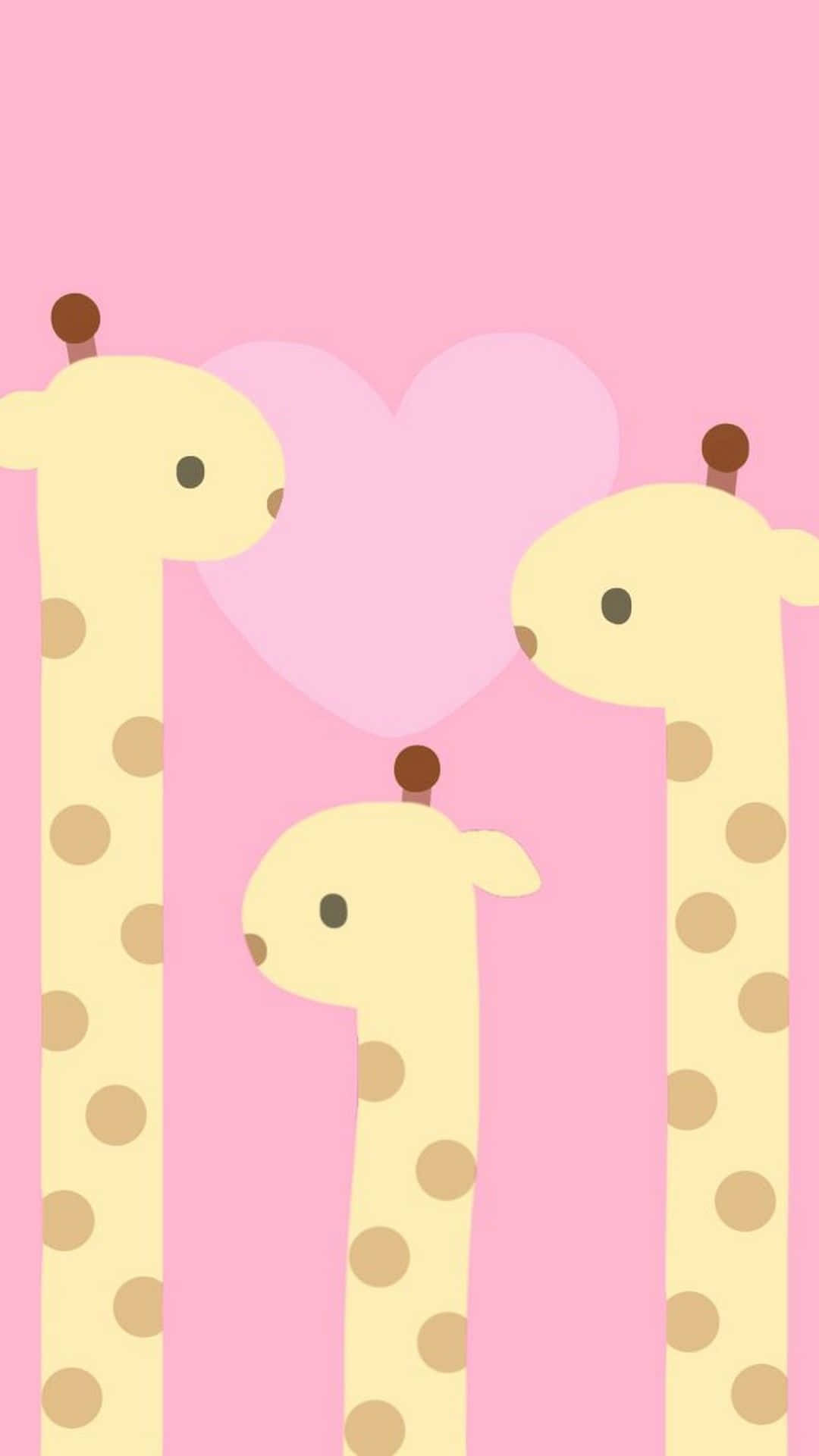 Kawaii Giraffe Achtergrond