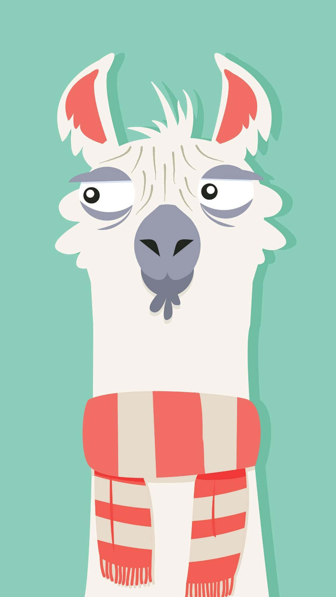 Kawaii Llama Wallpaper