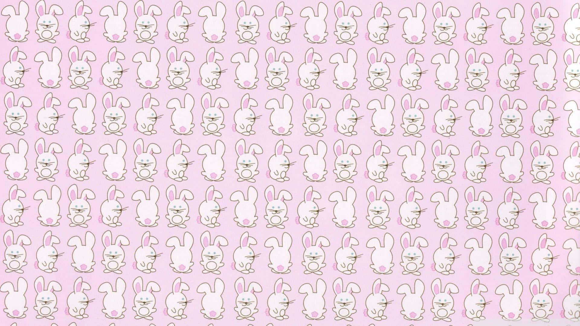 Kawaii Roze Esthetiek Desktop Achtergrond