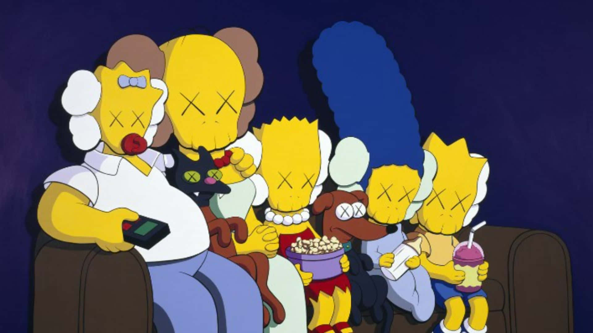 Kaws Los Simpsons Fondo de pantalla