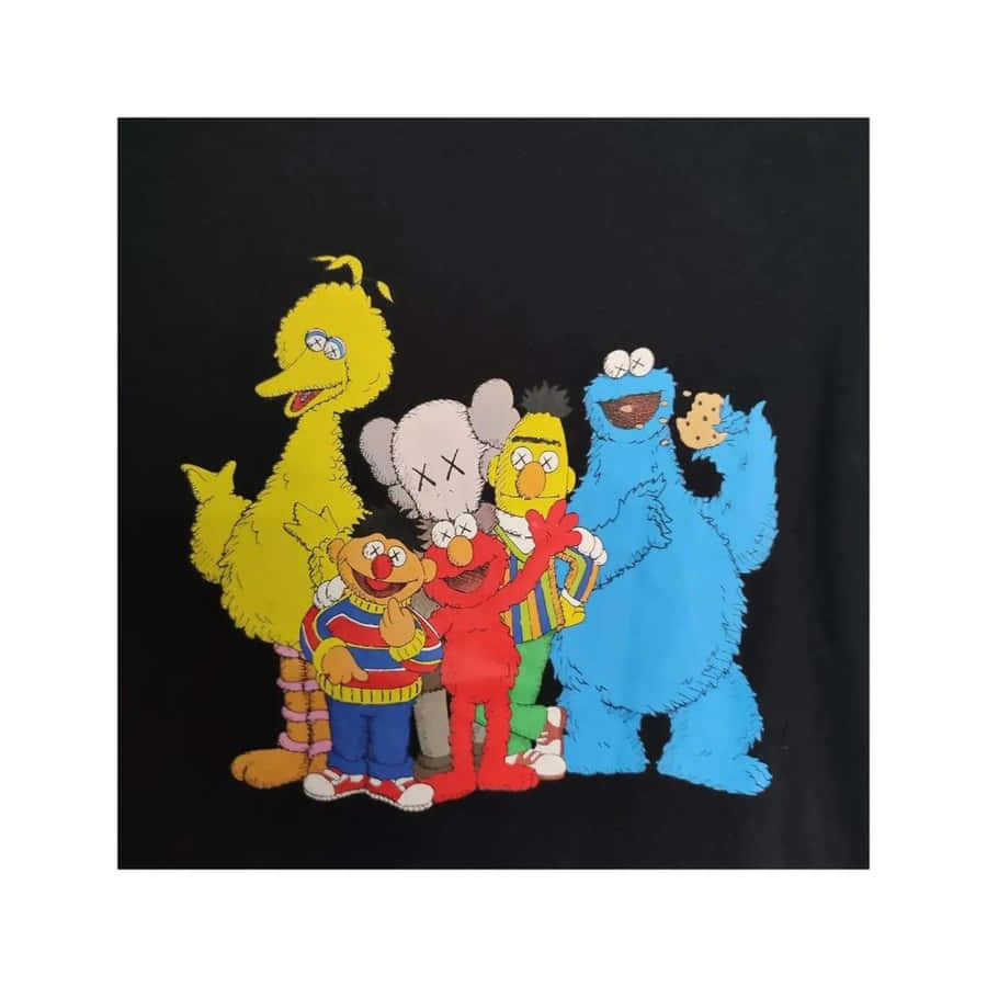 Kaws Sesame Street Bakgrunnsbildet