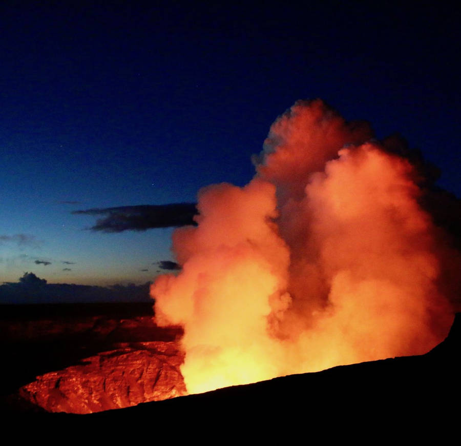 Kilauea Vulkaan Achtergrond