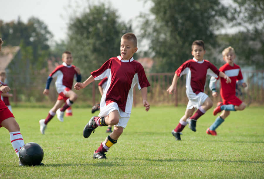 Kinderen Voetbal Achtergrond