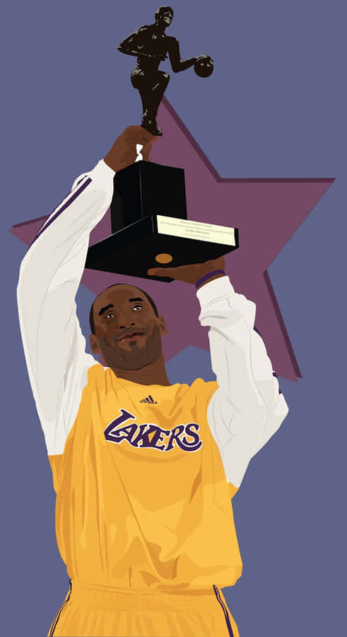 Kobe Bryant Cartoon Achtergrond