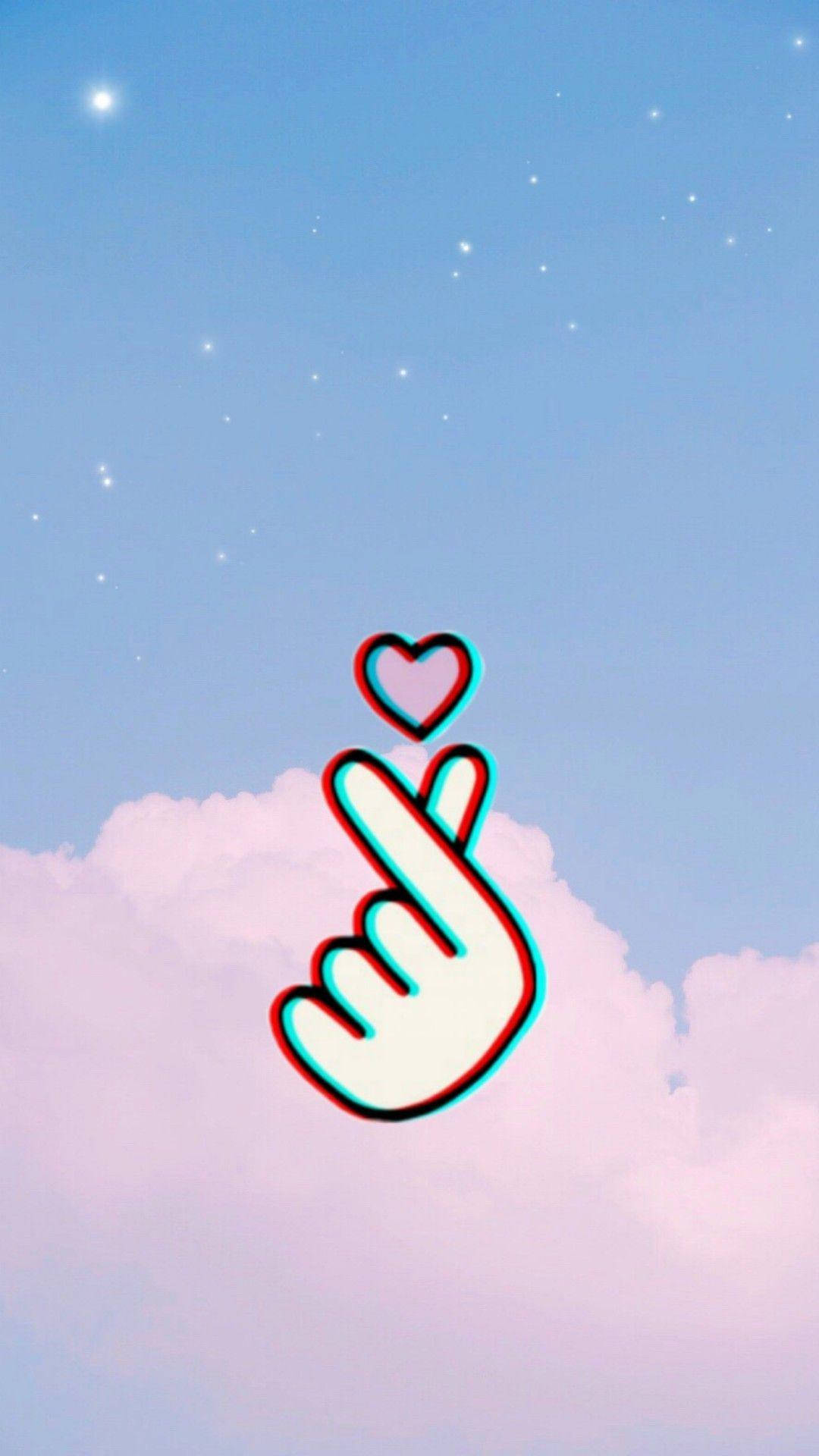 Korean Finger Heart Wallpaper