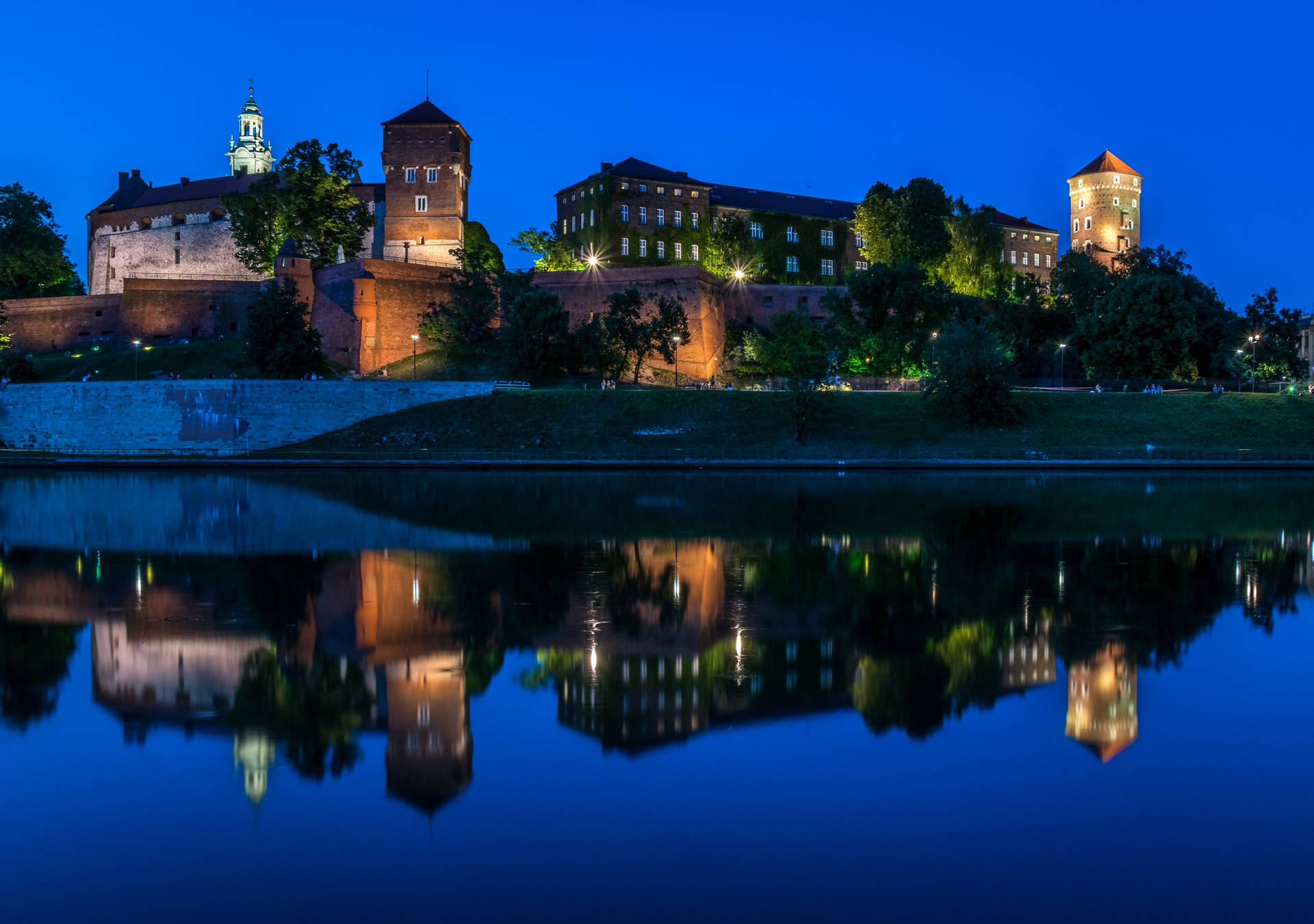 Krakow Polen Bakgrunnsbildet