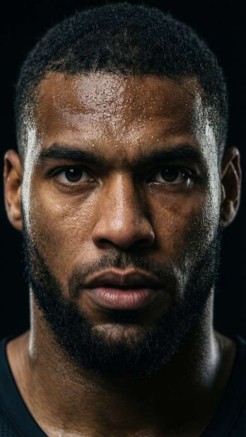 LaMarcus Aldridge close-up with intense expression and dramatic lighting. — Lamarcus aldridge Background