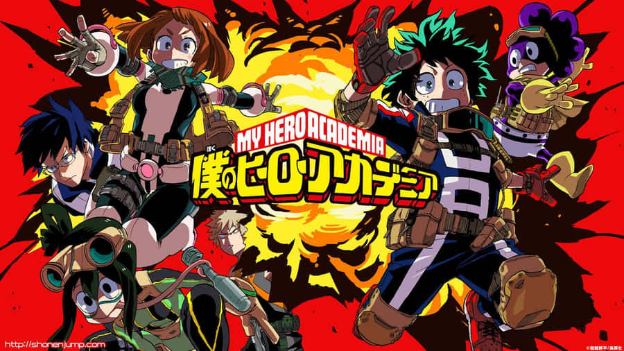 L'anime Di My Hero Academia Sfondo