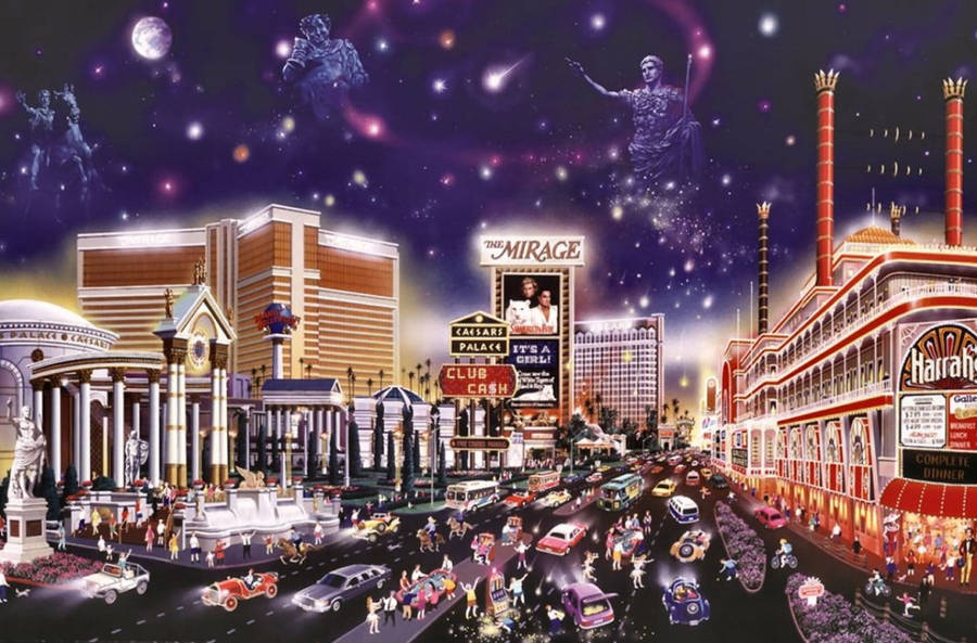 Las Vegas Natt Wallpaper