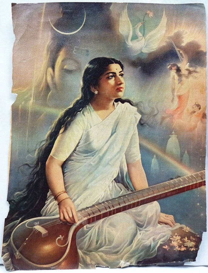 Lata Mangeshkar Background Wallpaper