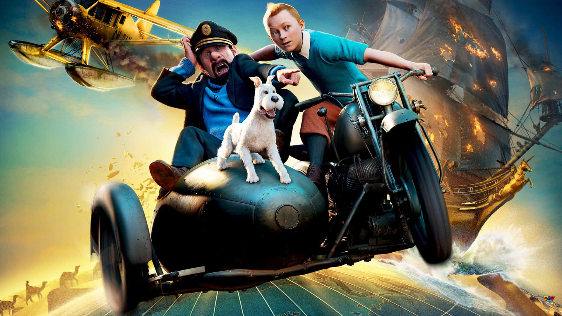 Le Avventure Di Tintin Sfondo