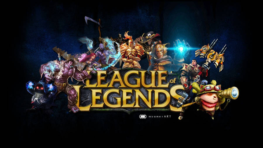 League Of Legends Logo Background Wallpaper