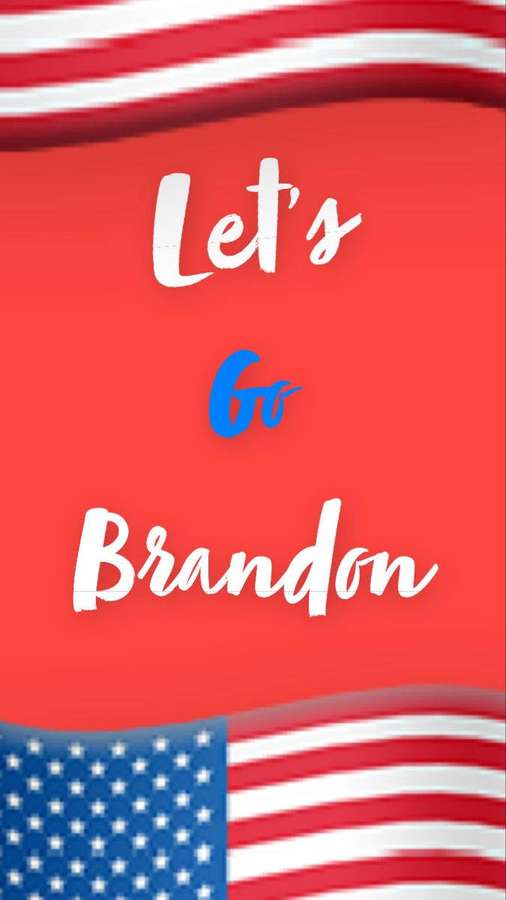 Sfondo a tema bandiera americana con il testo Let's Go Brandon. — Let’s Go Brandon Sfondi