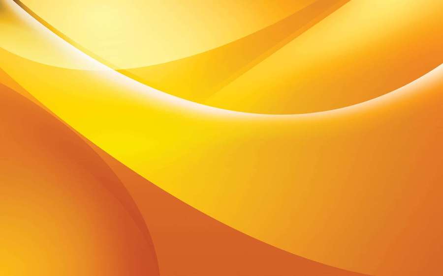 Abstract flowing waves of yellow and orange with soft gradients. — Light Orange Background