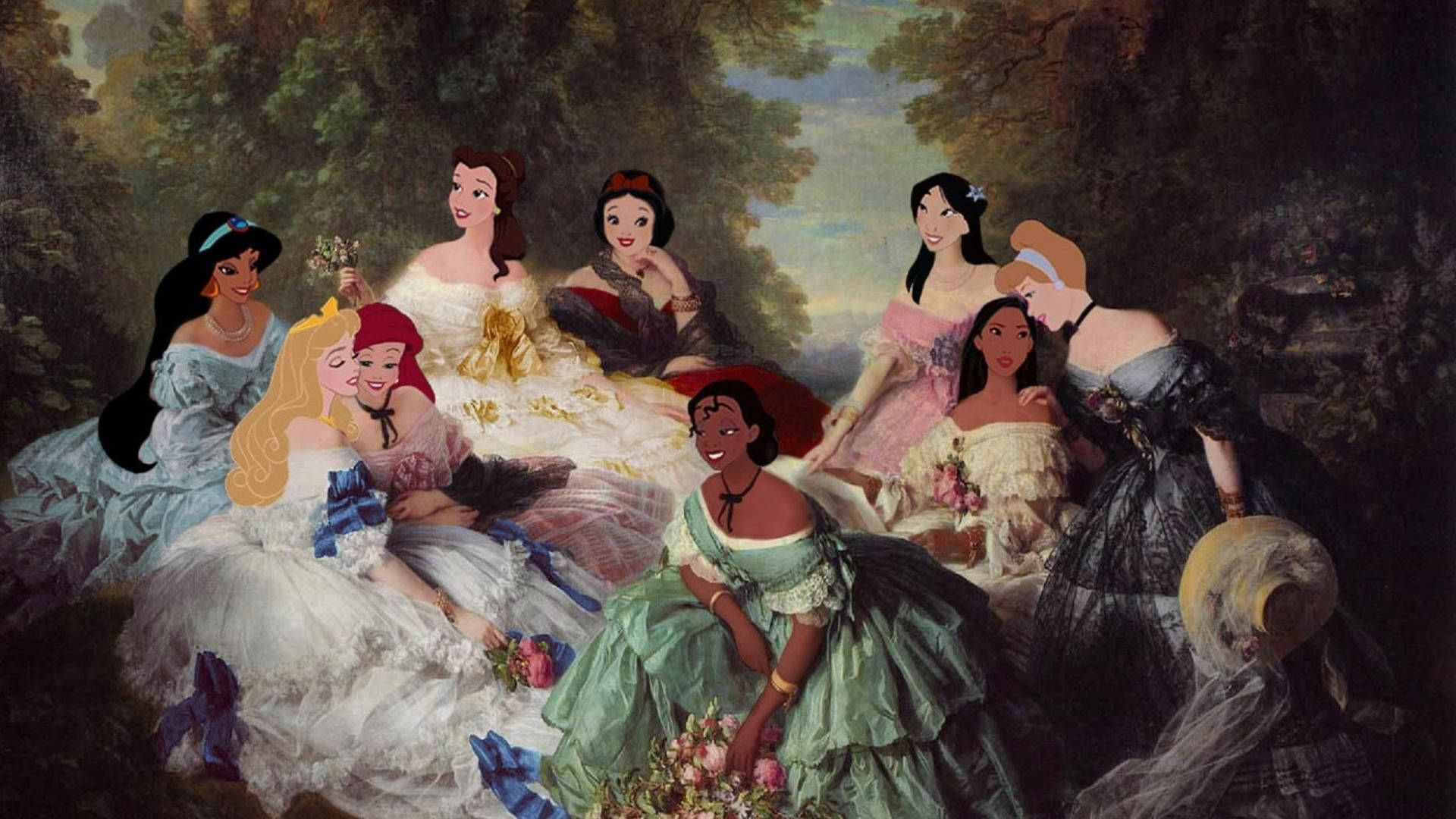 Lindas Princesas De Disney Estéticas Fondo de pantalla