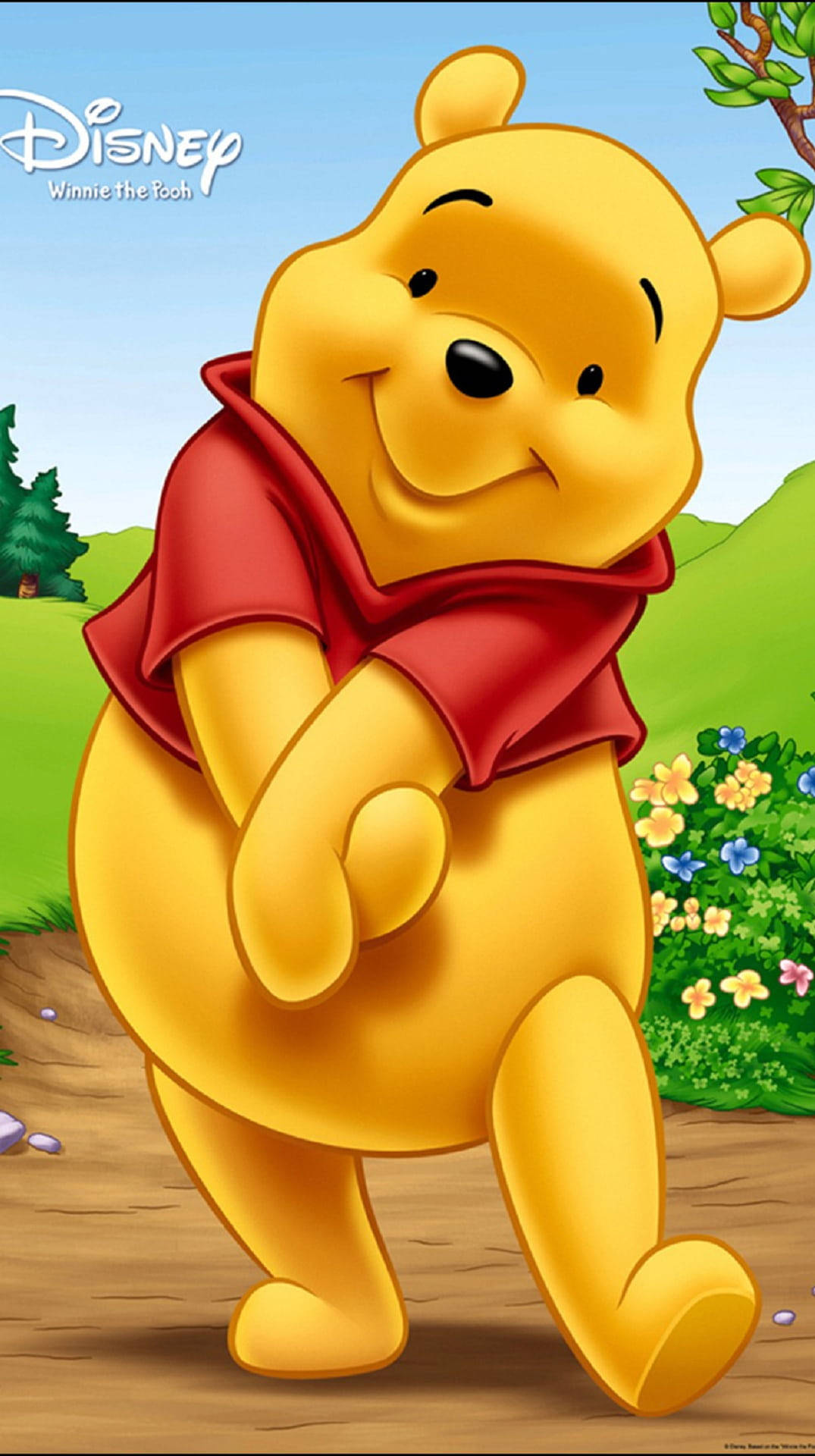 Lindo Winnie The Pooh Para Iphone Fondo de pantalla